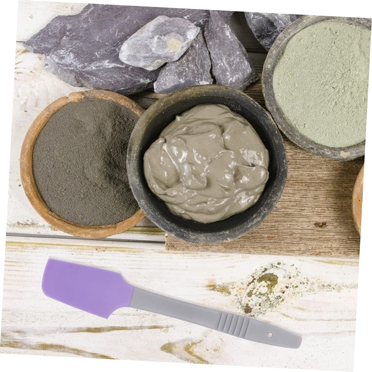 5Pcs Purple Wax Spatula Set - Makeup Mixing Spatula, Lipstick Spatula & Beauty Wax Scraper for Professional Skin Care & Facial Massage | Perfect for DIY Beauty, Salon Use & Home Spa Treatments