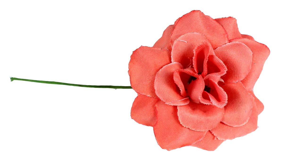 Homeoculture Bright Magenta Stem Flower Hair Clips - 2 Pack | Elegant Hair Accessories for Women, Girls, Bridal & Party Hairstyles