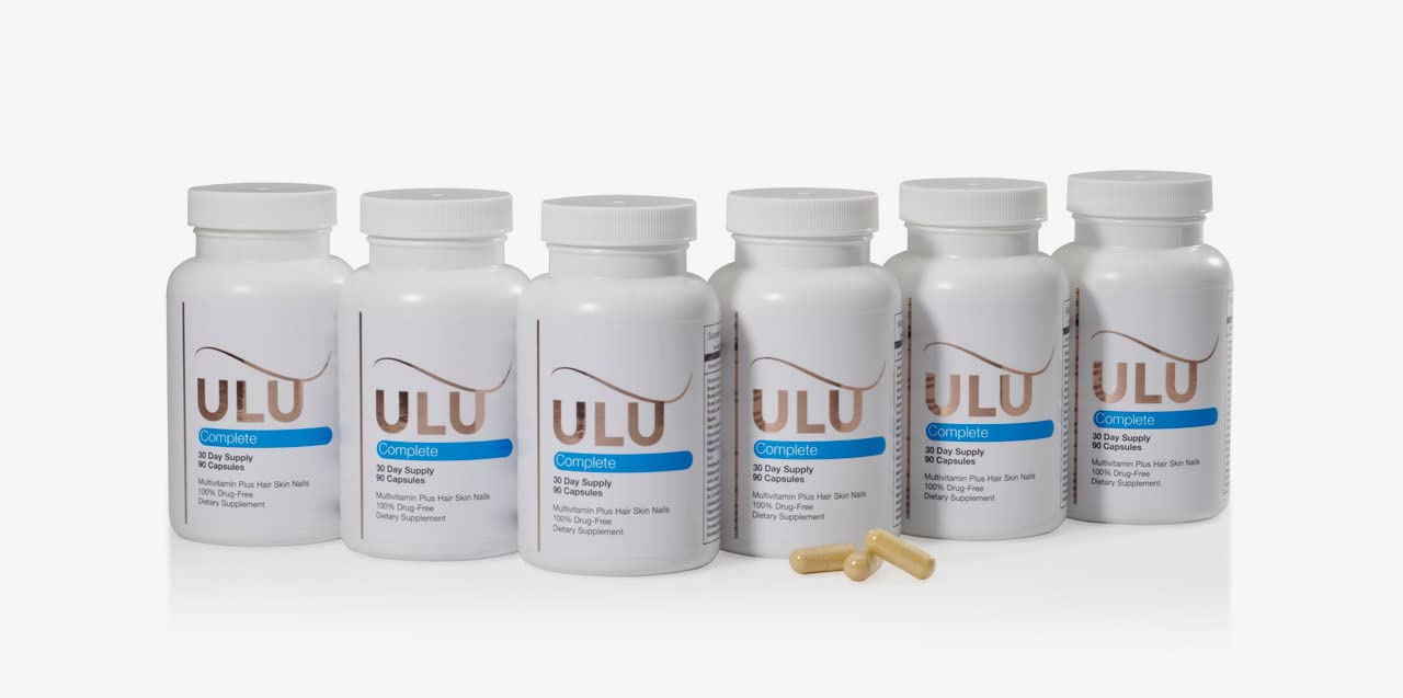 ULULIFE Hair Growth Vitamins for Women & Men - Biotin, Collagen, Keratin & DHT Blocker with Saw Palmetto | 540 Capsules (6 Month Supply) for Thicker, Fuller Hair | Supports Healthy Hair Growth for Daily Nutrition & Styling