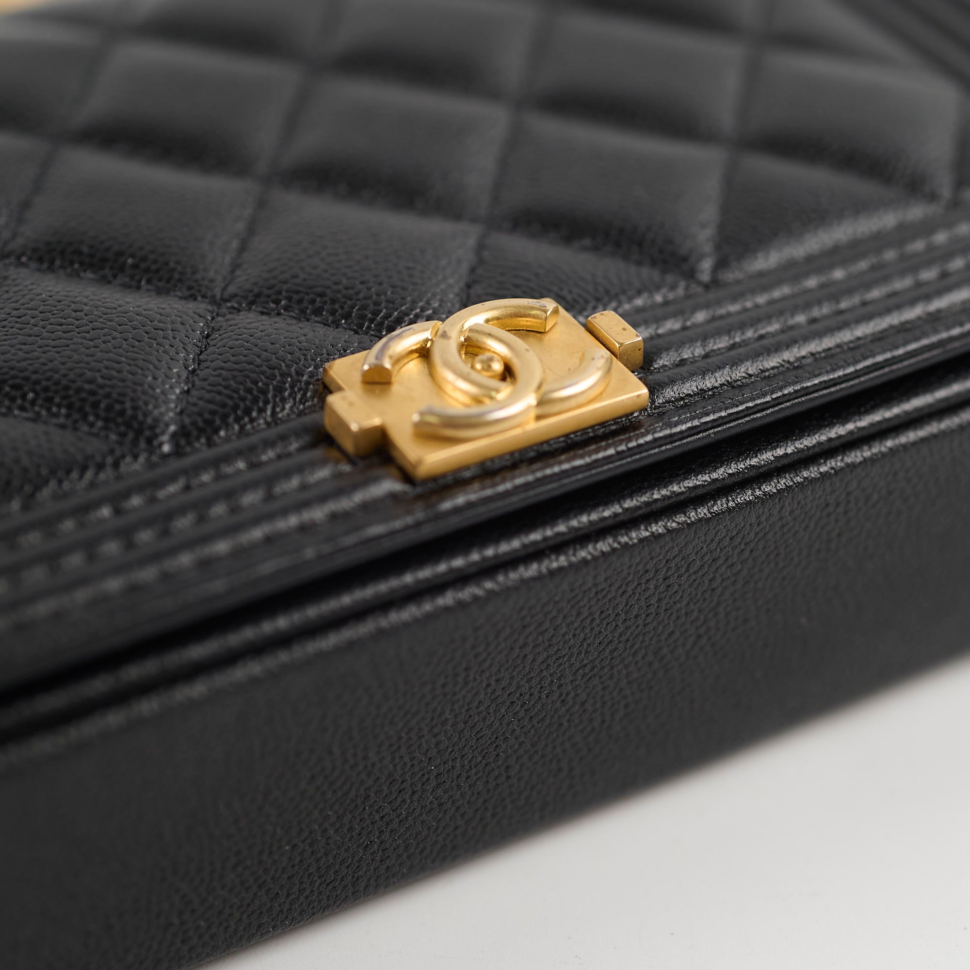 Chanel Boy Wallet On Chain WOC - Black Caviar Leather Crossbody Bag for Women | Perfect for Evening Out, Party & Daily Use