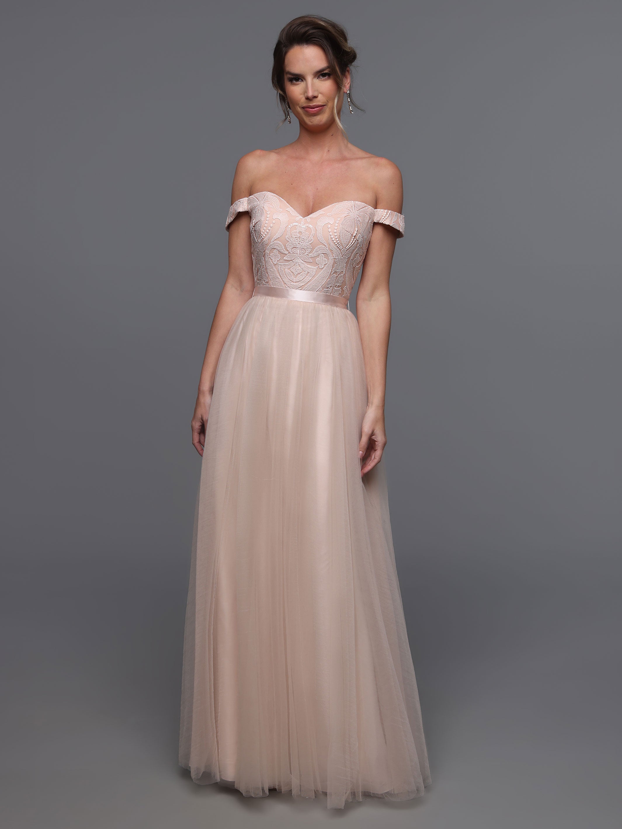Elegant Off-the-Shoulder Sequin Lace A-Line Bridesmaid Dress - Perfect for Weddings, Prom & Formal Events