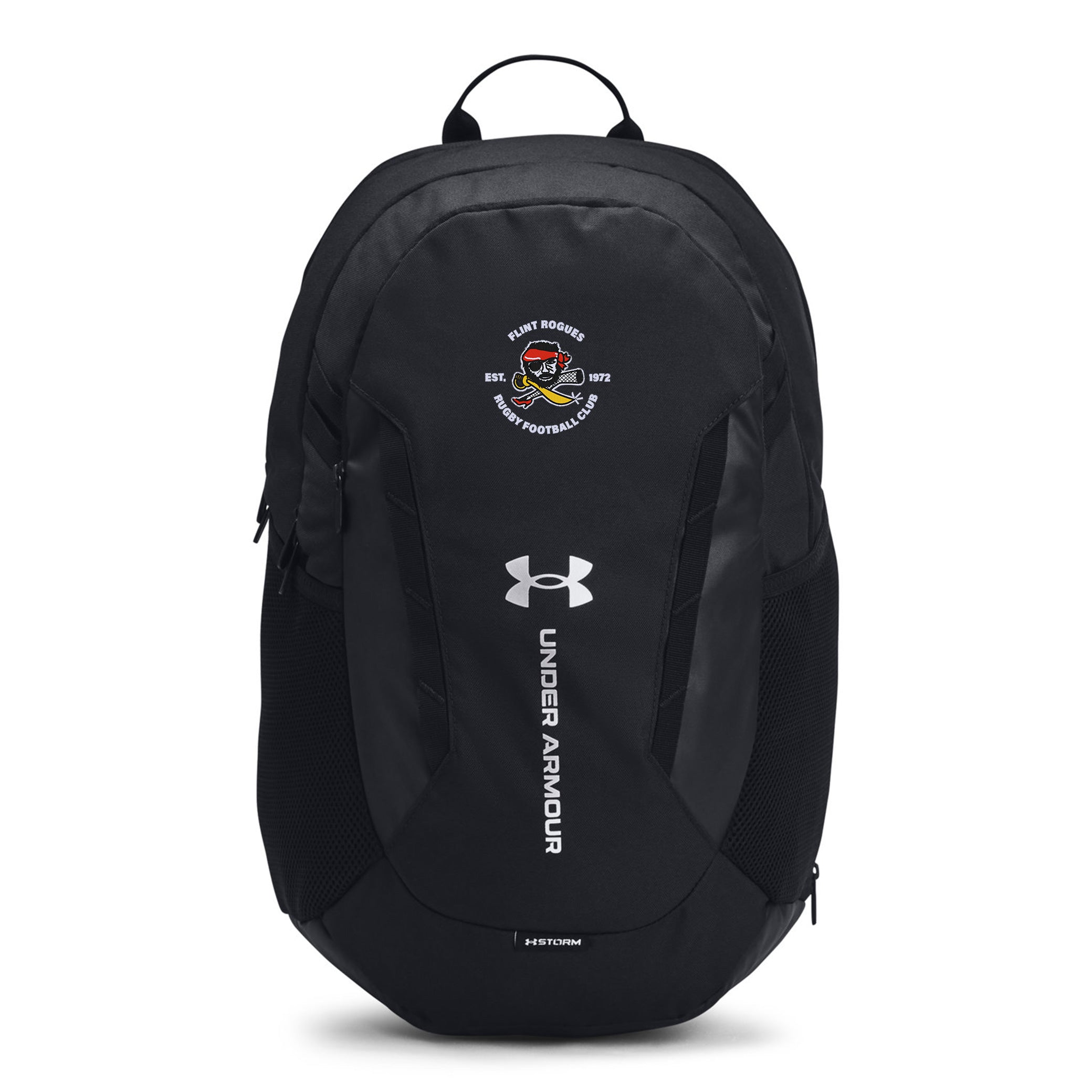 Flint Rogues RFC UA Hustle 6.0 Backpack - Durable Laptop Backpack for School, Travel & Work - Water-Resistant College Backpack with USB Charging Port & Anti-Theft Design