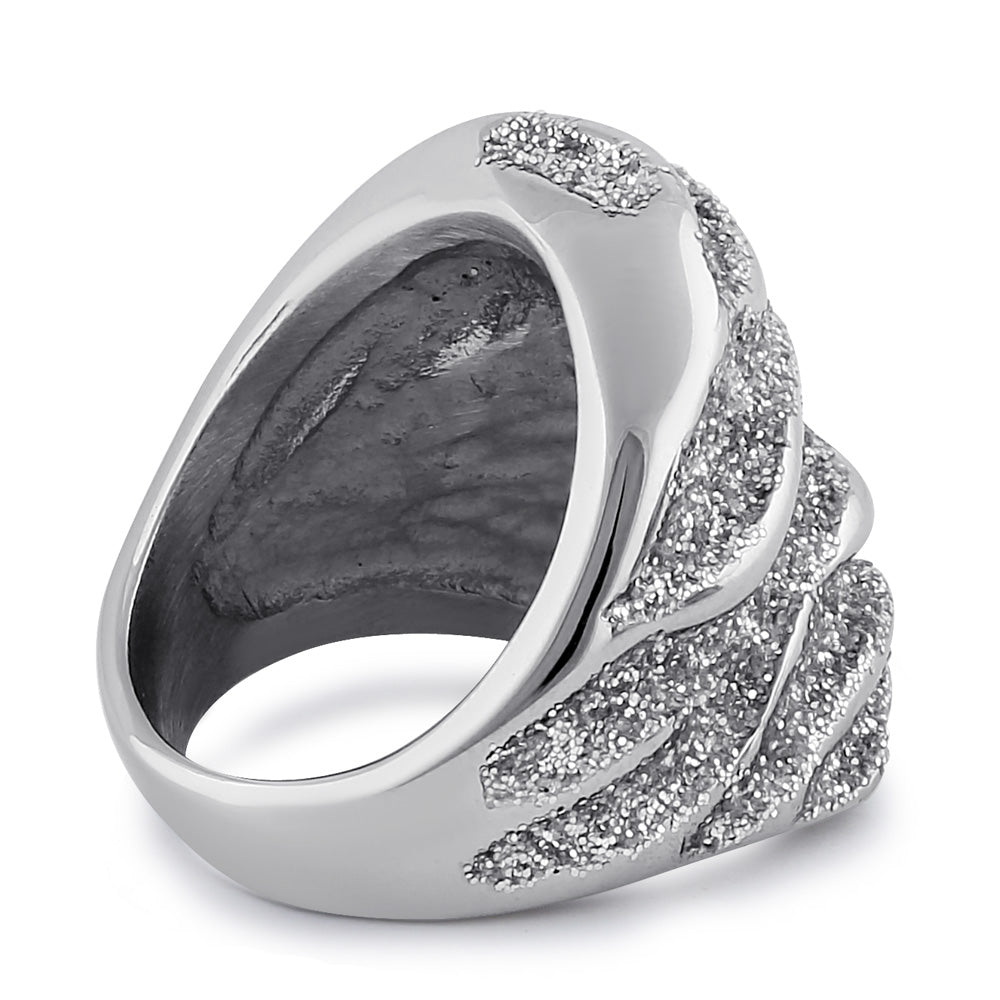 Stainless Steel Stardust Accent Ring for Women - Elegant Celestial Jewelry Gift for Birthday, Anniversary & Special Occasions