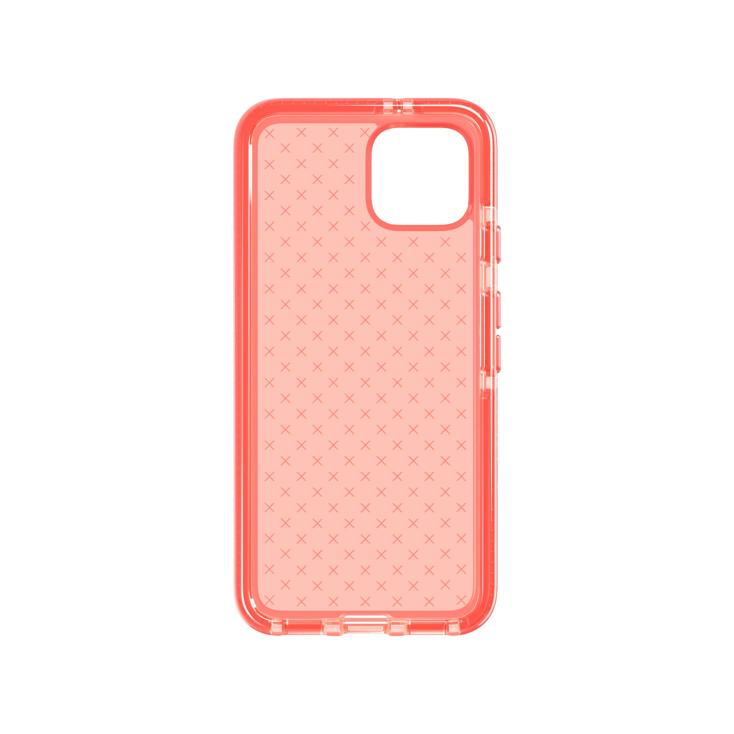 Tech21 Evo Check Google Pixel 4 Case - Coral, Antimicrobial & 12ft Drop Protection for Outdoor Use