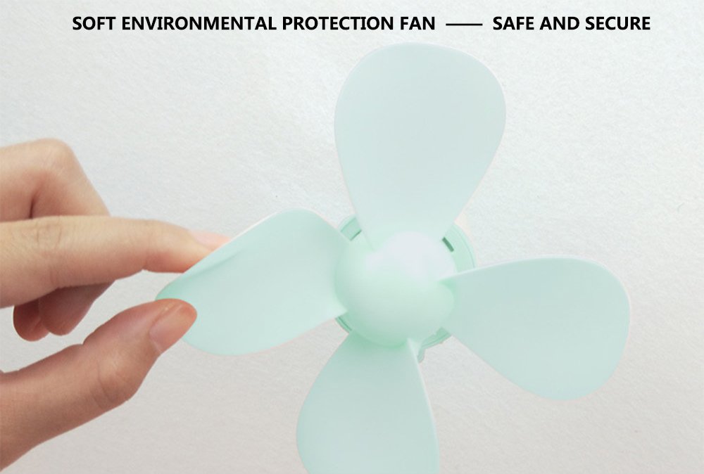USB Rechargeable Clip Fan - Portable Mini Desk Fan with 360° Rotatable Gooseneck, Battery Operated Cooling Fan for Kids, Home, Office, Dorm, Outdoor & Stroller Use - Perfect for Summer, Travel & Daily Cooling Needs
