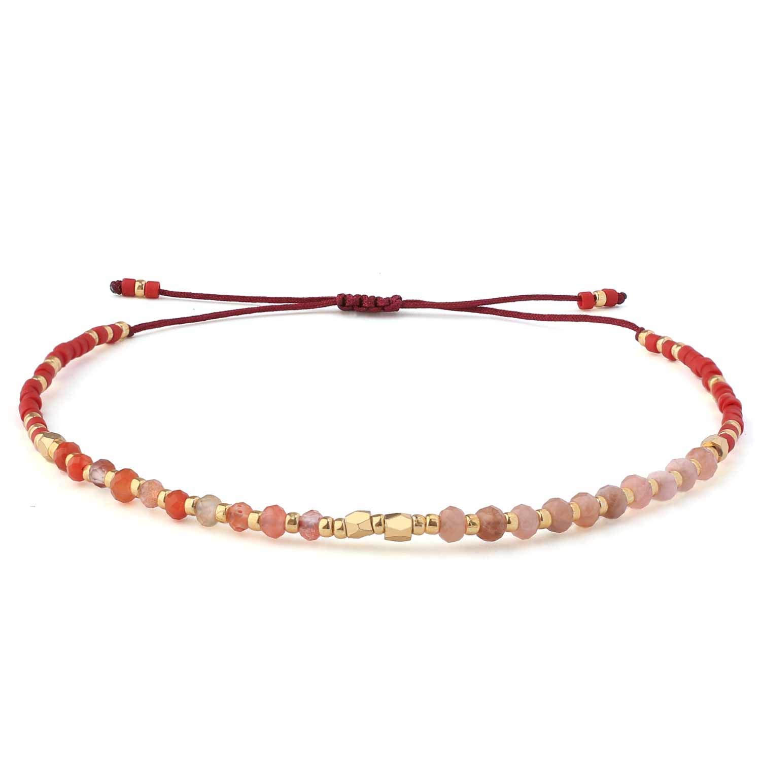 Bohemian Crystal Beaded Bracelet for Women - Handmade Miyuki Seed Bead Woven Friendship Bracelet - Perfect for Gifts, Boho Jewelry, and Everyday Wear