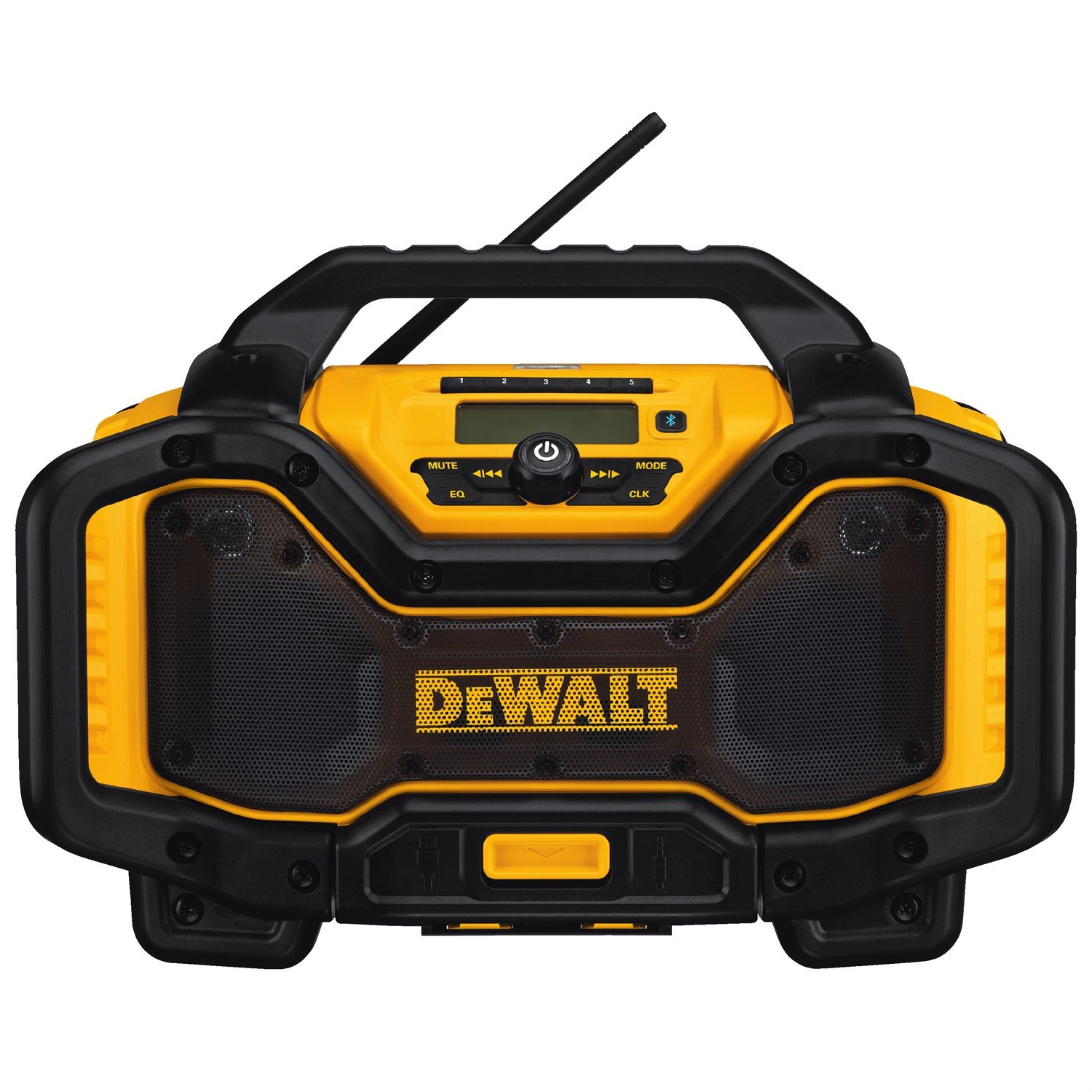 DEWALT 20V MAX Bluetooth Jobsite Radio (DCR025) with 4Ah Battery (DCB204) - Portable Worksite Speaker for Construction, Outdoor & Garage Use
