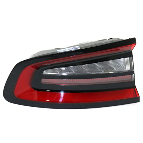 Compatible with 2015-2022 Dodge Charger LED Taillight Assembly - Left Driver Side Tail Lamp with Bulb - Rear Brake Light Replacement for Enhanced Visibility & Style