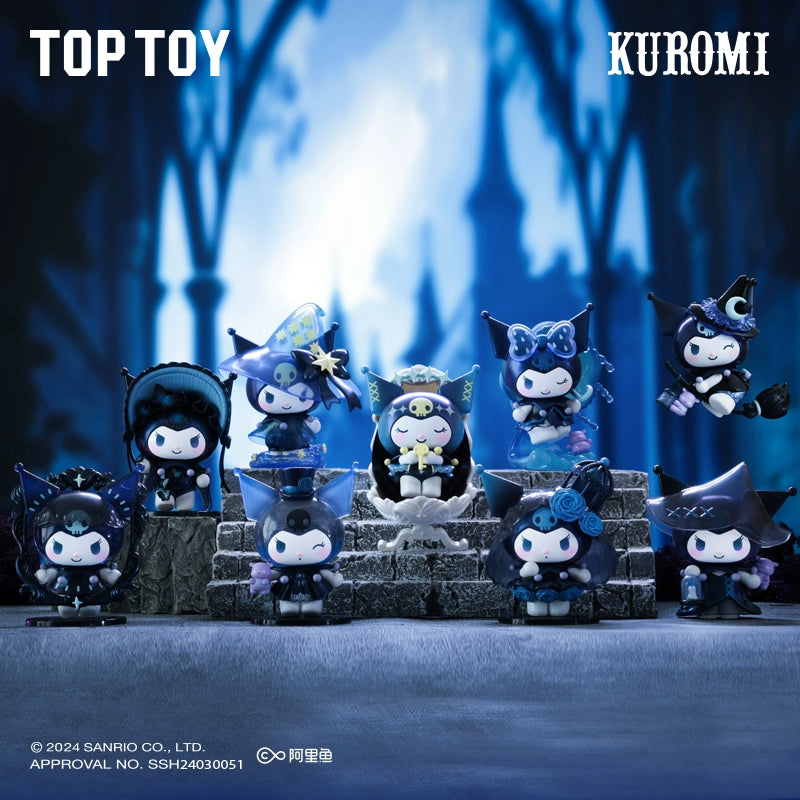 KUROMI The Witch's Feast Series Blind Box - Cute Sanrio Collectible Figure for Anime Fans, Kawaii Home Decor & Gift Idea for Halloween Party Favors