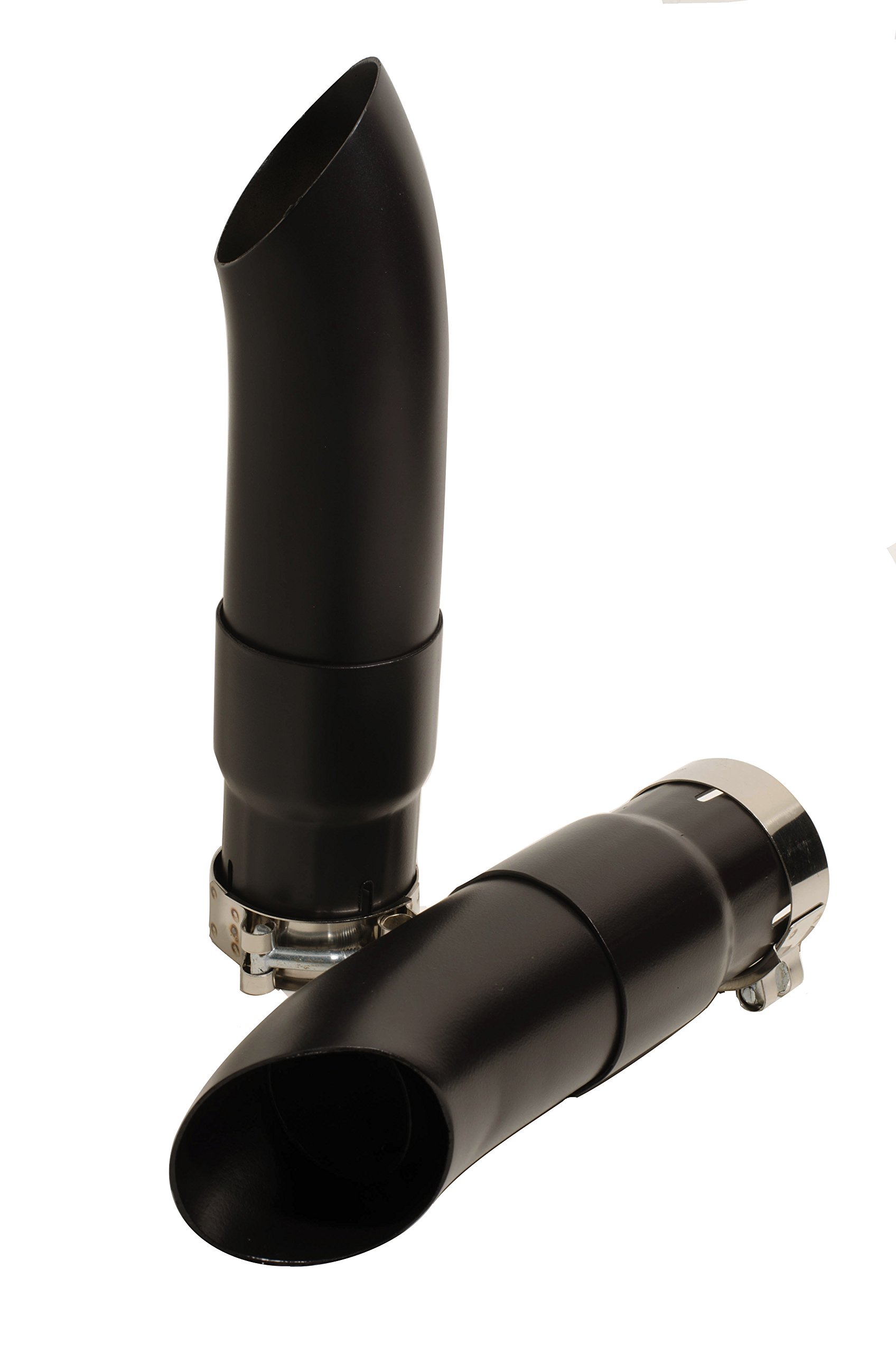 Radiant Cycles Shorty GP Exhaust Slip-On for Harley Davidson Sportster 883 - Matte Black with Removable Baffle DB Killer Silencer | High Performance Motorcycle Exhaust System for Cruiser Bikes