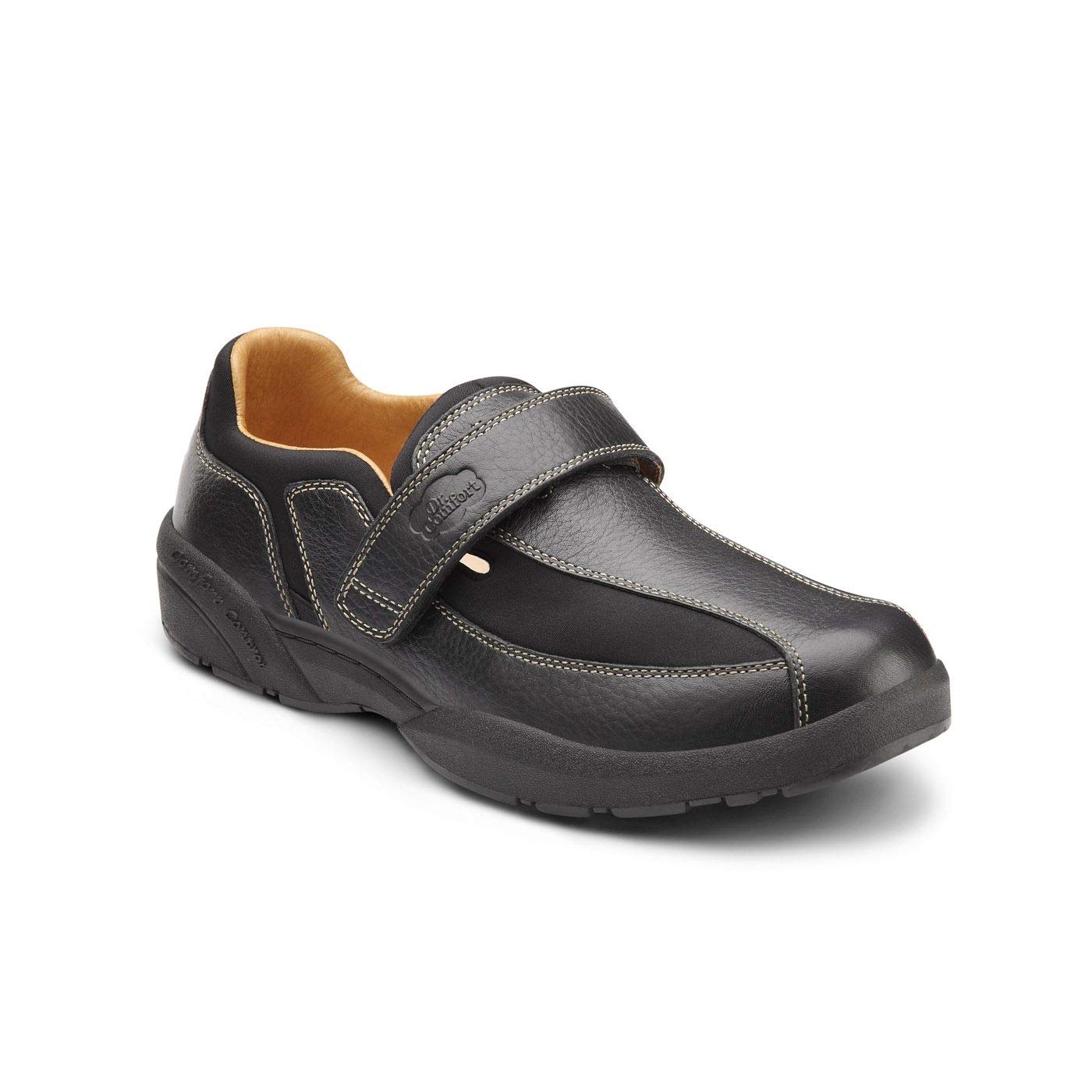 Dr. Comfort Douglas Men's Therapeutic Diabetic Shoes - Extra Depth Leather Walking Shoes with Removable Insoles - Ideal for Foot Pain Relief & Daily Comfort