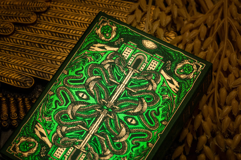 Premium Forest Green Babylon Playing Cards - Elegant Design for Poker, Magic Tricks & Card Games - Perfect for Casino Nights, Gifts & Collectors