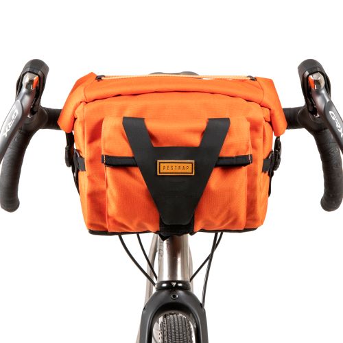 Restrap Bar Pack - Waterproof Bike Handlebar Bag for Cycling & Commuting - Durable Bicycle Storage for Road, Mountain & Urban Bikes - Perfect for Work, Travel & Outdoor Adventures