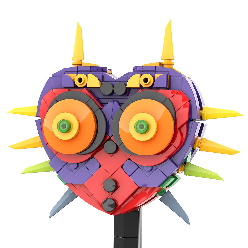 The Legend of Zelda: Majora's Mask Building Kit - 301-Piece BOTW Inspired Construction Set with Display Stand | Perfect Gift for Kids Ages 6-12 | Creative Building Toys for Home Decor, Gaming Room Display & Collector's Showcase