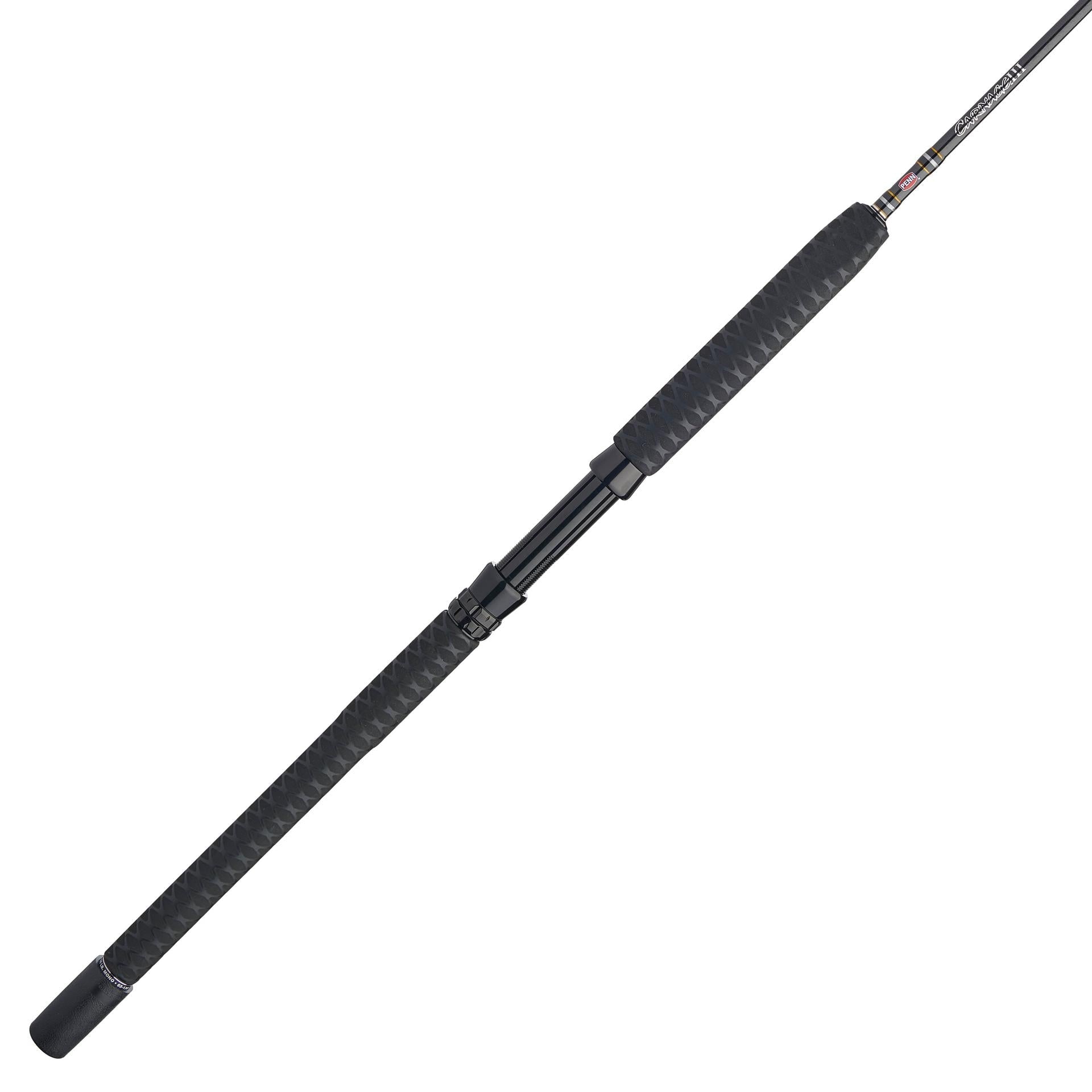 Carnage® III Conventional Boat Rod - Heavy Duty Saltwater Fishing Rod for Offshore & Inshore Angling - Perfect for Deep Sea, Pier, and Charter Boat Fishing