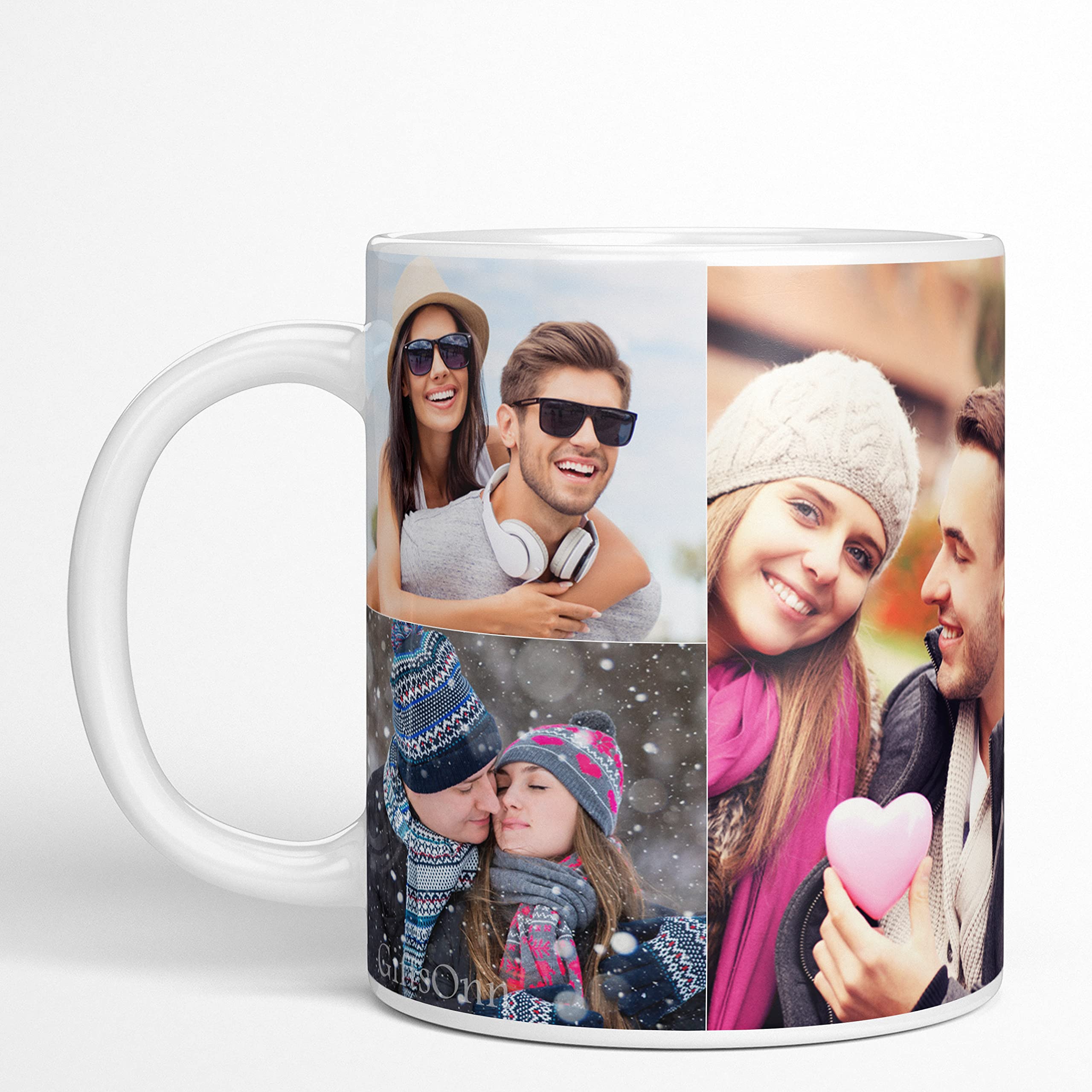 Personalized Custom Photo Quote Name Wish White Mug - 325ml Ceramic Coffee Cup for Valentine's Day, Birthday, Anniversary - Great Gift for Girlfriend, Boyfriend, Couples (Perfect for Coffee, Tea, Hot Chocolate at Home/Office)