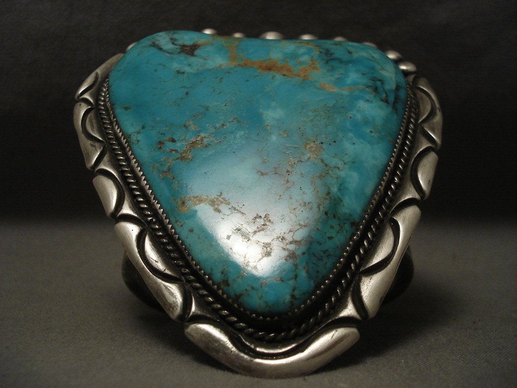 Authentic Vintage Navajo Sterling Silver Bracelet by Stover Paul - 179g Largest Native American Jewelry for Women - Perfect for Boho Fashion, Festivals & Cultural Events