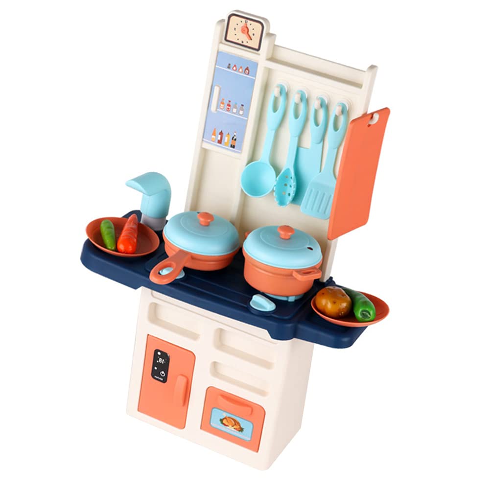NUOBESTY 24-Piece Realistic Kitchen Toy Set for Kids - Interactive Educational Play Kitchen Accessories, Pretend Cooking Toys for Toddlers & Children (37x24x15cm) - Perfect for Role Play, Birthday Gifts & Early Learning Development