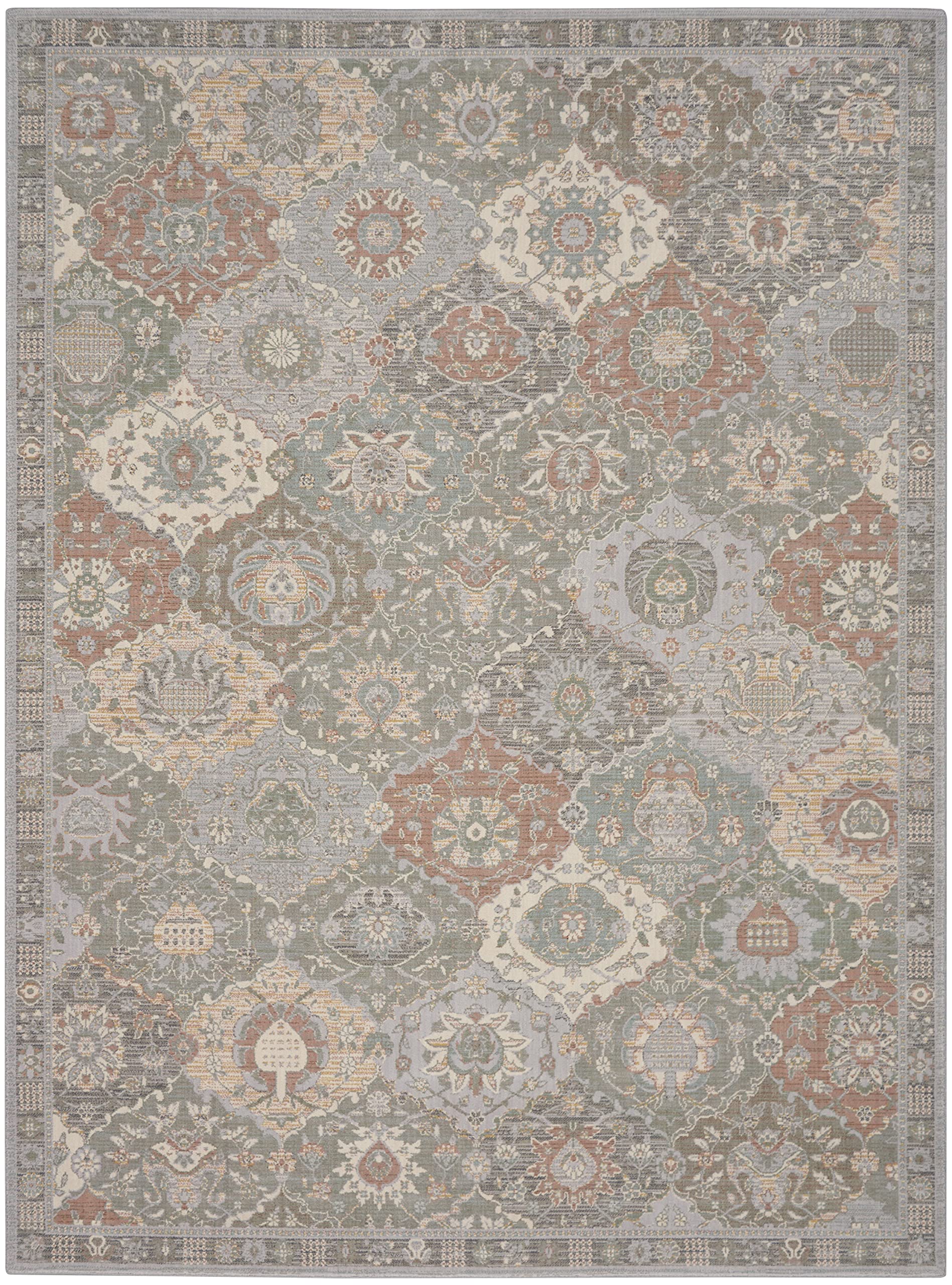 Nourison Parisa Bohemian Grey/Multi 8'6