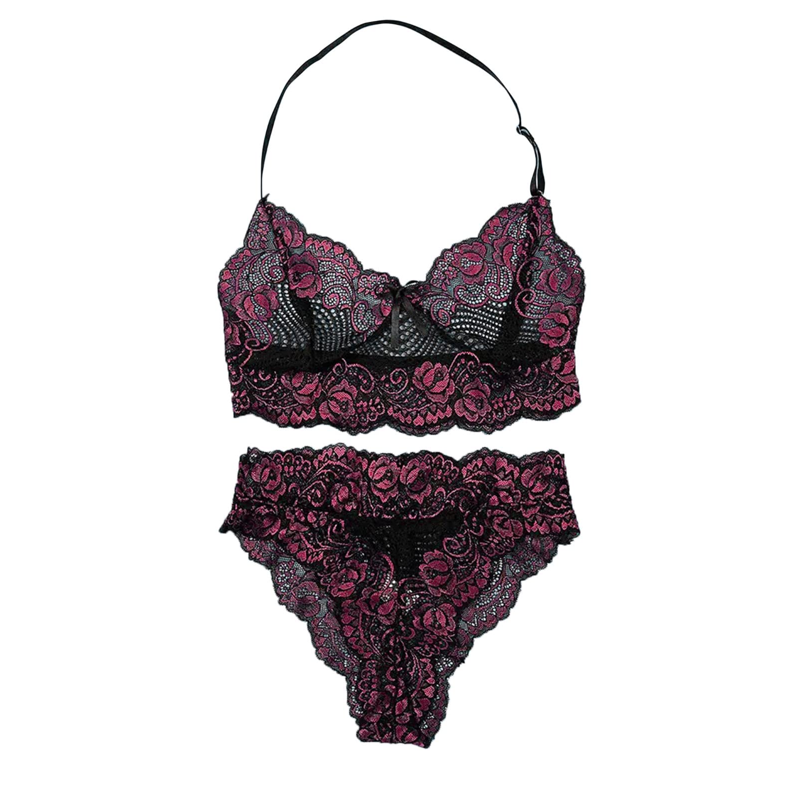 Women's Lingerie Set - Sexy Two-Piece Bodysuit Pajama Outfit with Babydoll & Panties | Cute Sleepwear for Date Night, Honeymoon & Romantic Occasions