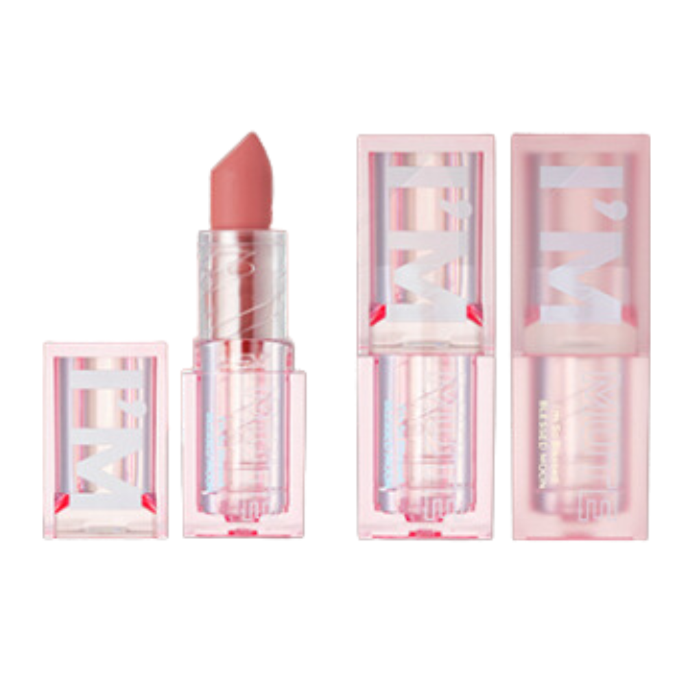 BLESSED MOON I'm Mute Lipstick - 6 Long Lasting Matte Colors (3.4g) - Vegan & Cruelty Free Lipstick for Everyday Wear, Date Night & Special Occasions