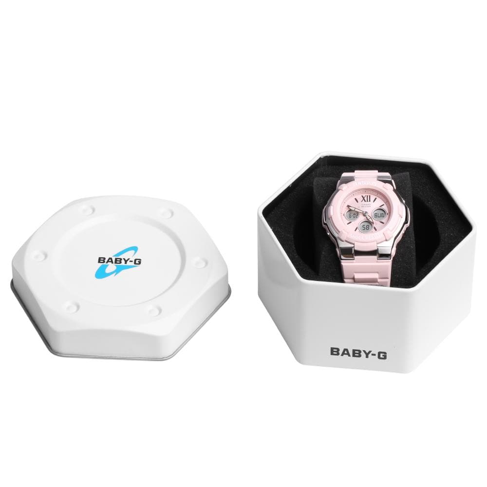 CASIO BABY-G BGA-110BL-4BDR Digital Quartz Pink Resin Women's Watch - Sporty & Stylish for Fitness, Swimming & Everyday Wear