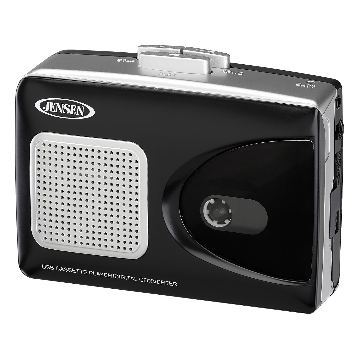 Jensen USB Cassette Player - Convert Cassette Tapes to MP3 Digital Files for Computer, Mac & PC | Perfect for Digitizing Old Music, Audiobooks & Family Recordings