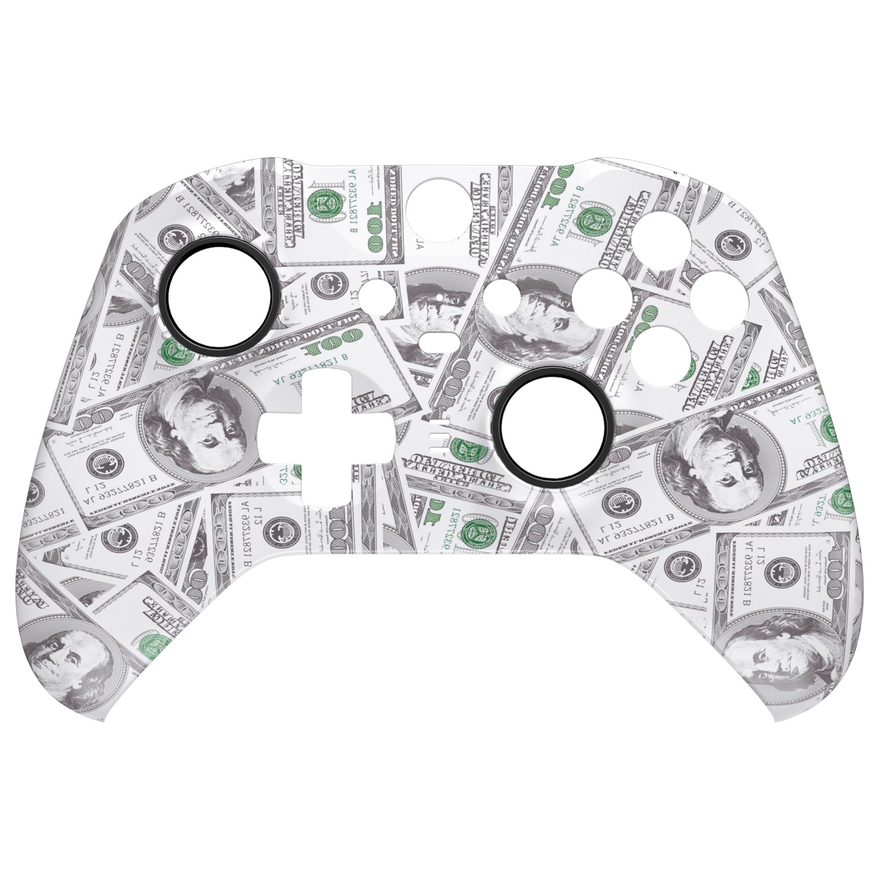 eXtremeRate Replacement Front Housing Shell Case with Accent Rings for Xbox One Elite Series 2 & Elite 2 Core Controller (Model 1797) - Custom Gaming Accessories for Enhanced Performance & Style - Perfect for Competitive Gaming & Controller Customization