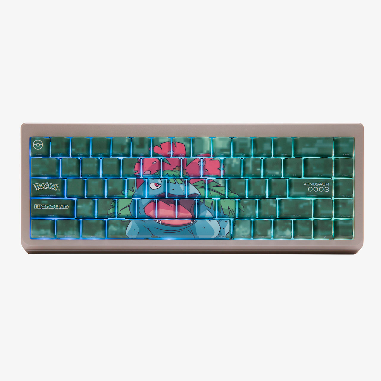 Pokémon HG Summit 65 Keyboard 2.0 - Venusaur Themed Mechanical Gaming Keyboard for PC & Mac | Perfect for Gaming, Typing & Collectors
