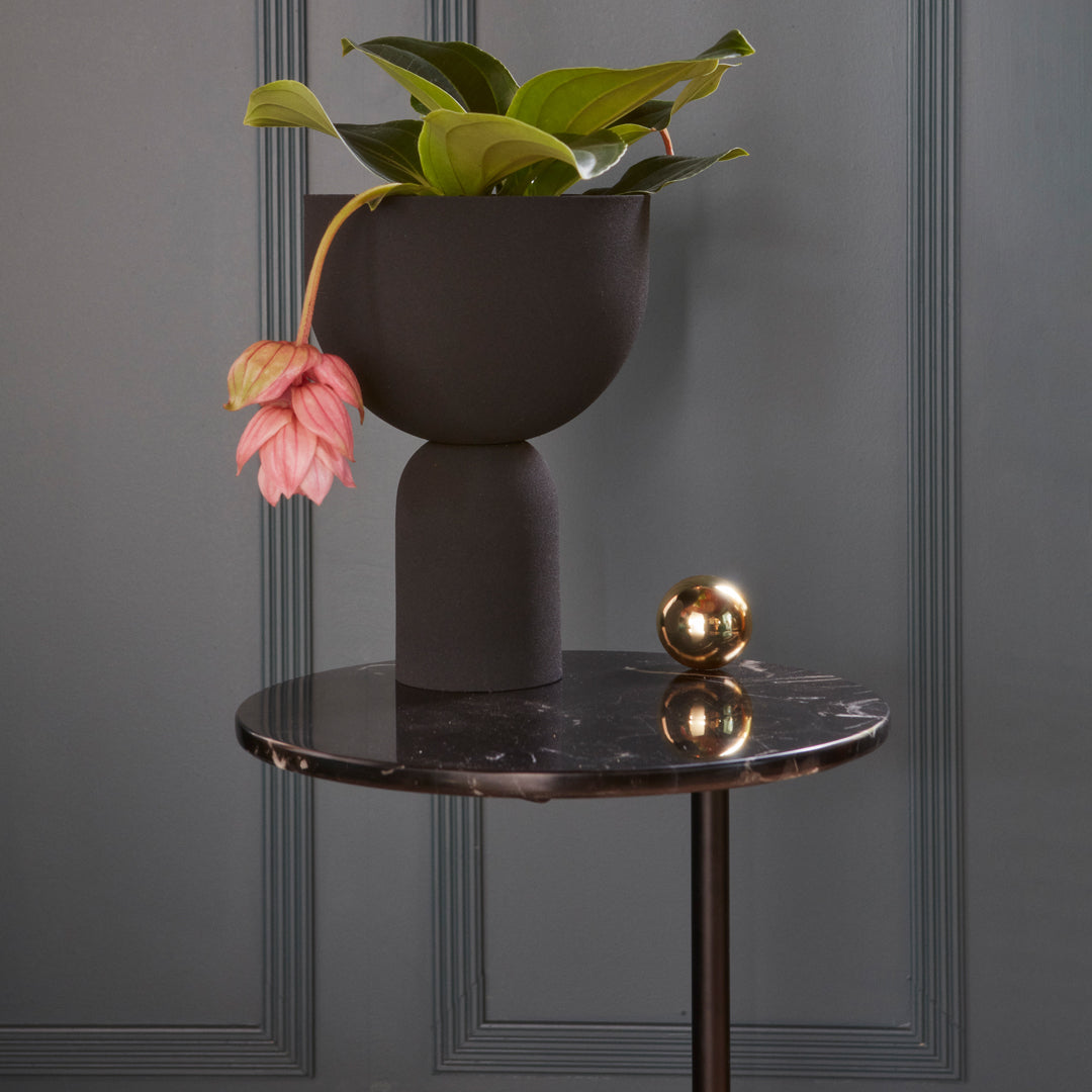 Castellum Side Table - Modern End Table with Storage Shelf for Living Room, Bedroom, or Office - Perfect for Holding Books, Lamps, and Decor