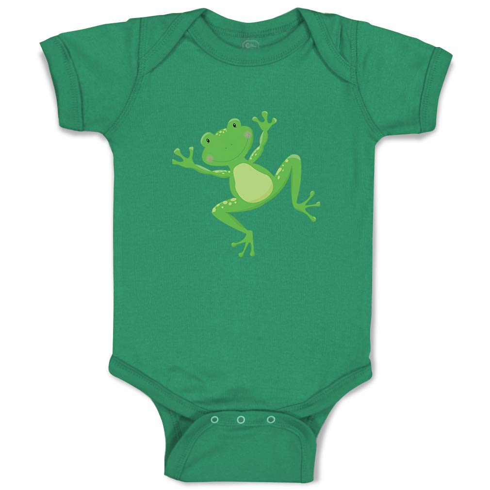 Custom Personalized Frog Jumps Funny Baby Bodysuit - 100% Cotton Soft Unisex Infant Onesie for Boys & Girls - Perfect for Newborn Photoshoots, Baby Showers & Playtime