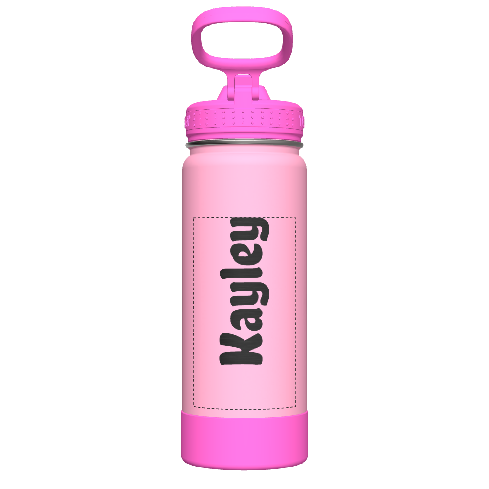 Custom Glow in The Dark Water Bottle with Straw Lid for Active Kids - Perfect for School, Sports & Outdoor Adventures