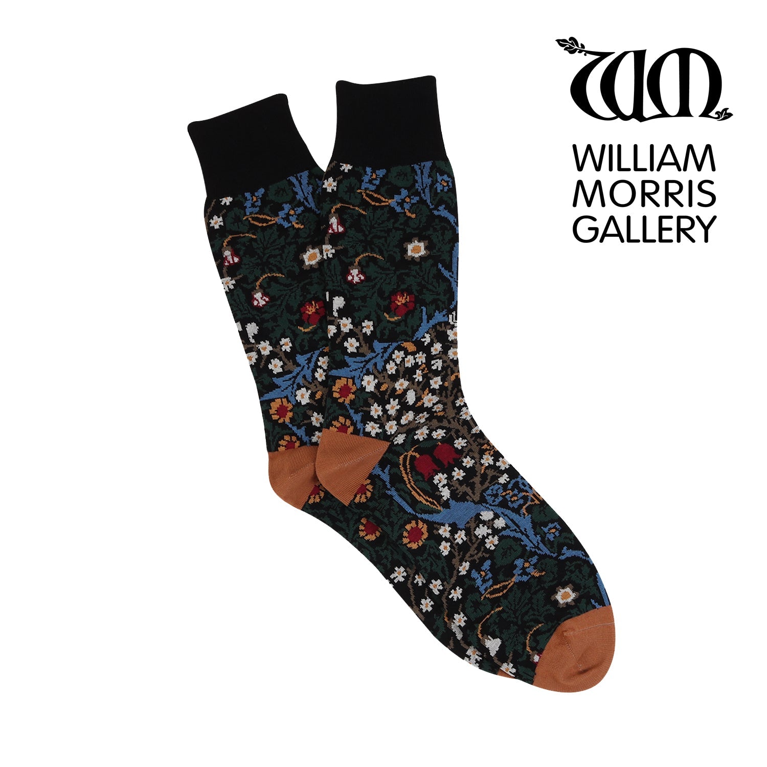Men's William Morris Blackthorn Cotton Socks - Comfortable & Breathable for Everyday Wear, Hiking & Casual Outfits