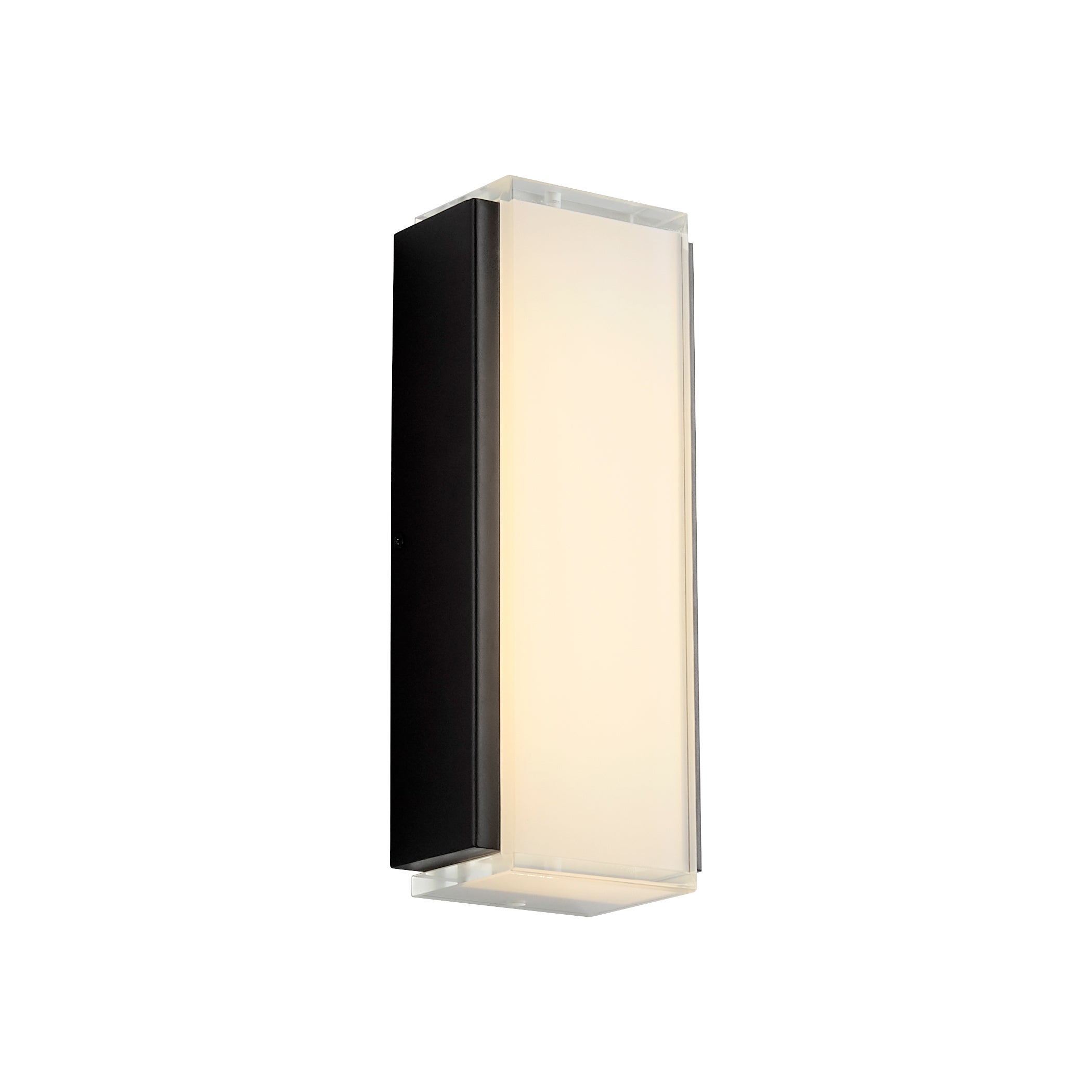 Oxygen Helio 3 744 15 Outdoor Wall Sconce Light Black - Waterproof Exterior Lighting for Patio, Garden & Porch