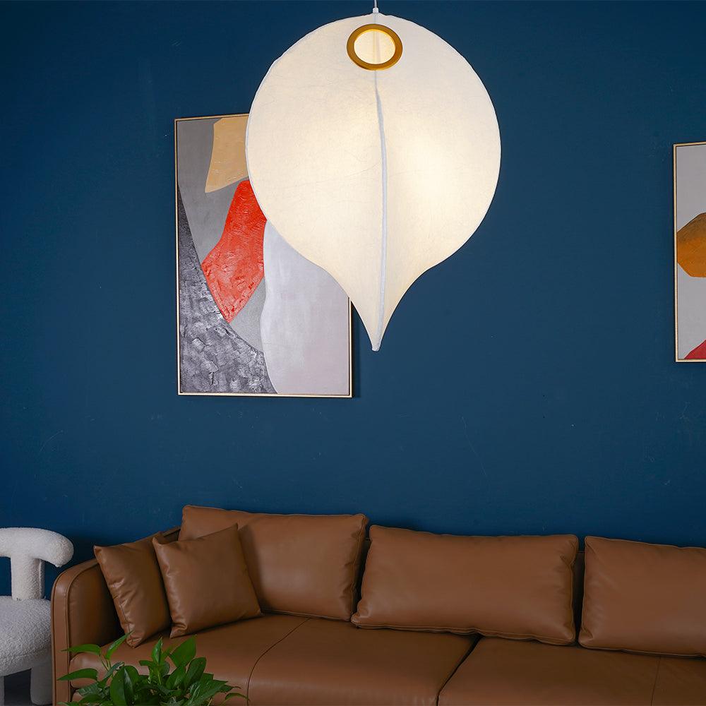 Modern Cocoon Pendant Light - Handwoven Rattan Hanging Lamp for Dining Room, Bedroom & Living Room | Boho Home Decor & Ceiling Lighting Fixture