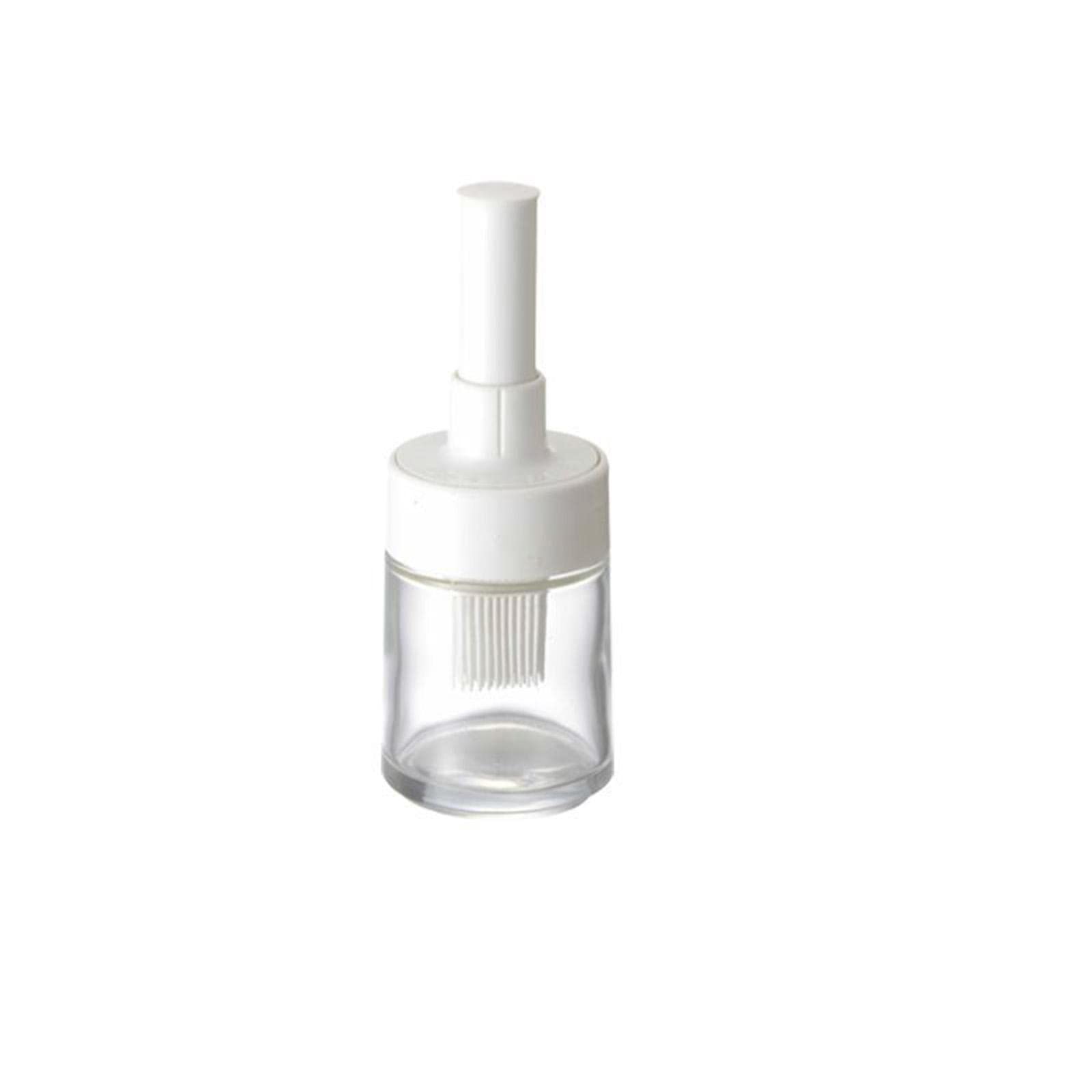 Portable Silicone Olive Oil Dispenser with Brush - 1 Piece Kitchen & BBQ Tool for Grilling, Cooking, and Salad Dressing - Non-Drip Oil Bottle for Easy Liquid Dispensing