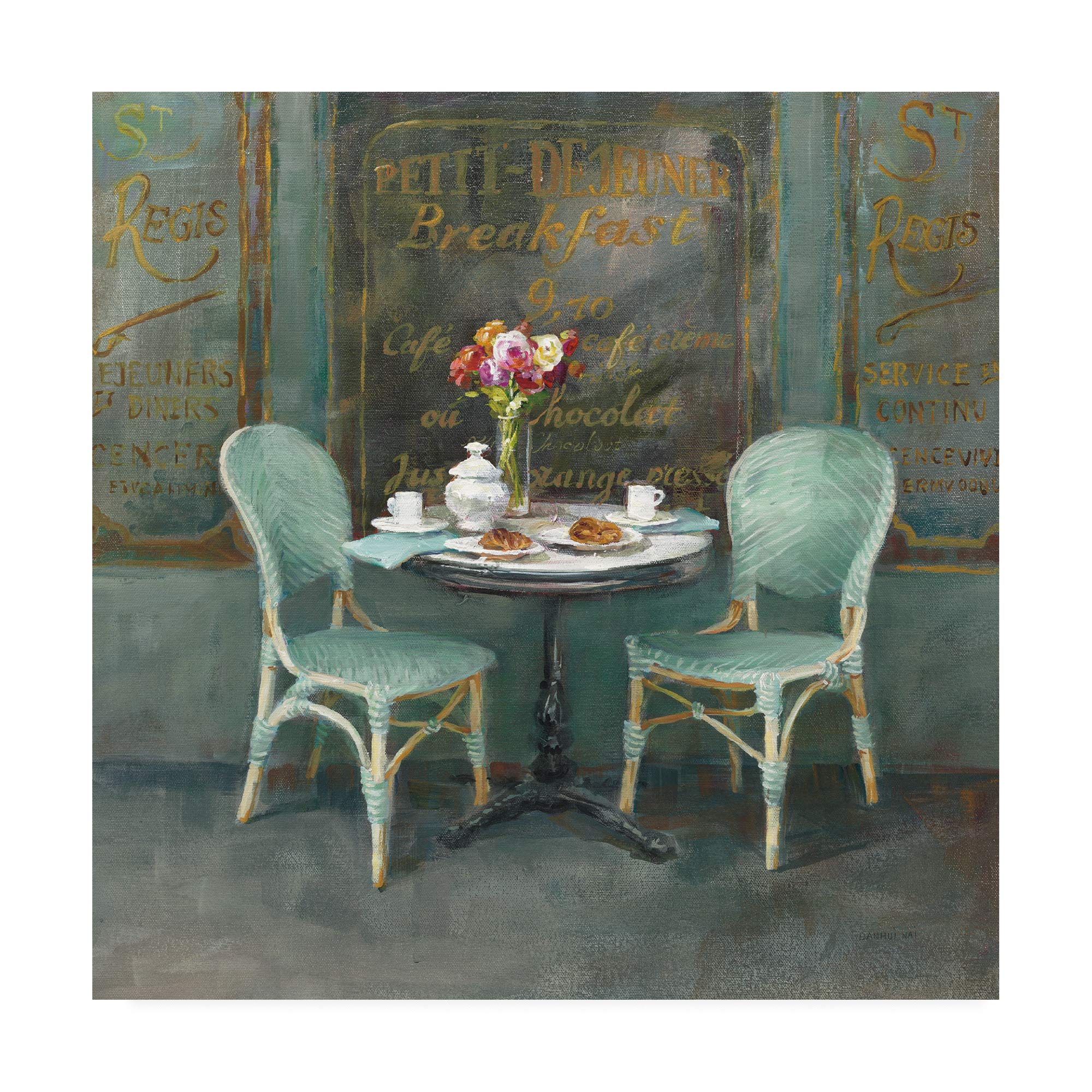 Trademark Fine Art - Danhui Nai Joy of Paris II 18x18 Canvas Wall Art - Perfect for Living Room, Bedroom & Office Decor