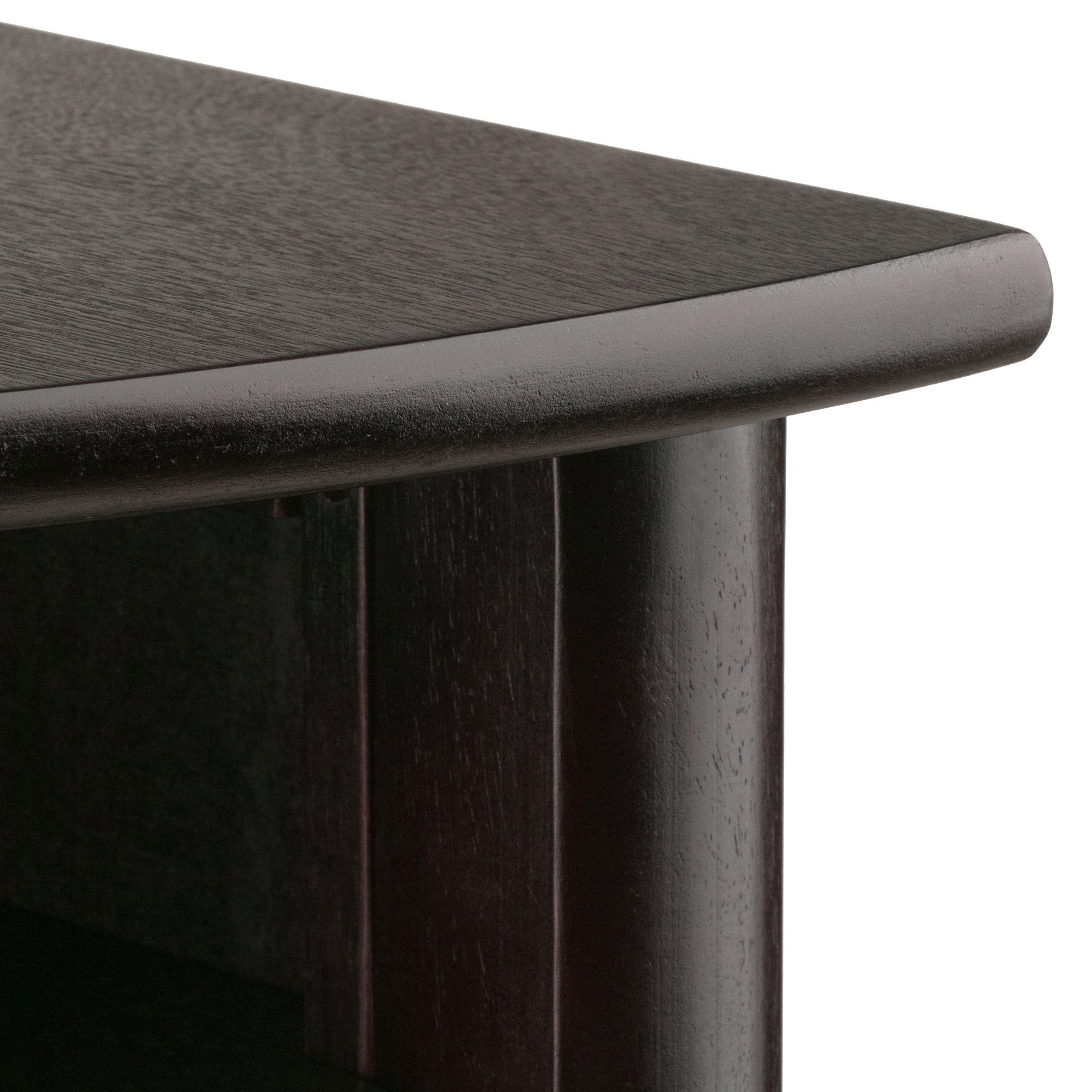 Winsome LISO Corner Desk - Espresso Finish Small Computer Desk for Home Office, Study & Workspace - Perfect for Small Spaces & Apartments