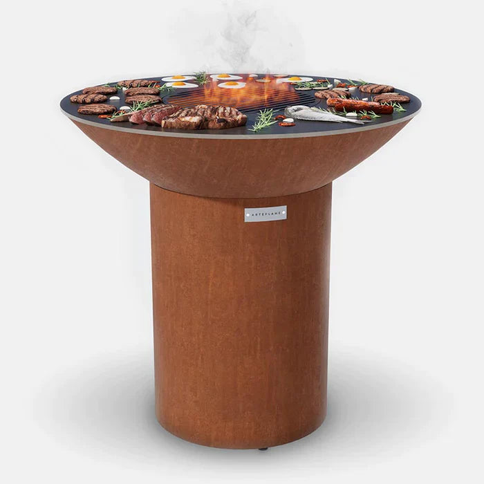 Arteflame Classic 40-Inch Outdoor Grill with Tall Round Base - Perfect for Backyard BBQs, Camping & Patio Cooking