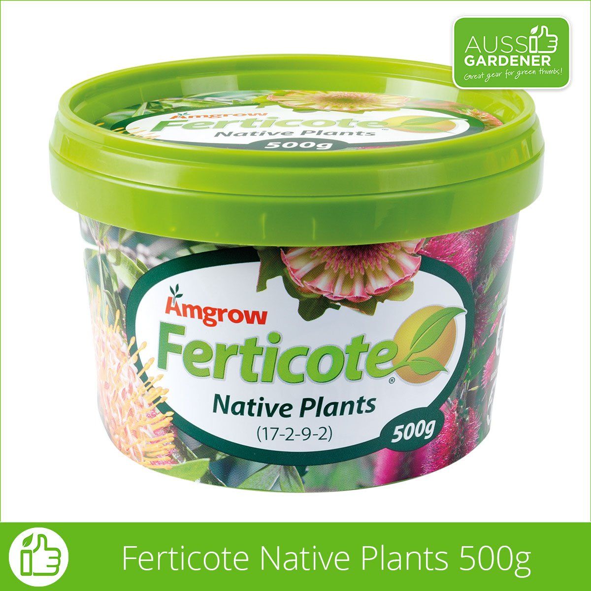 Amgrow Ferticote Native Tub Slow Release Fertilizer for Native Plants - Ideal for Gardening, Landscaping, and Eco-Friendly Plant Care