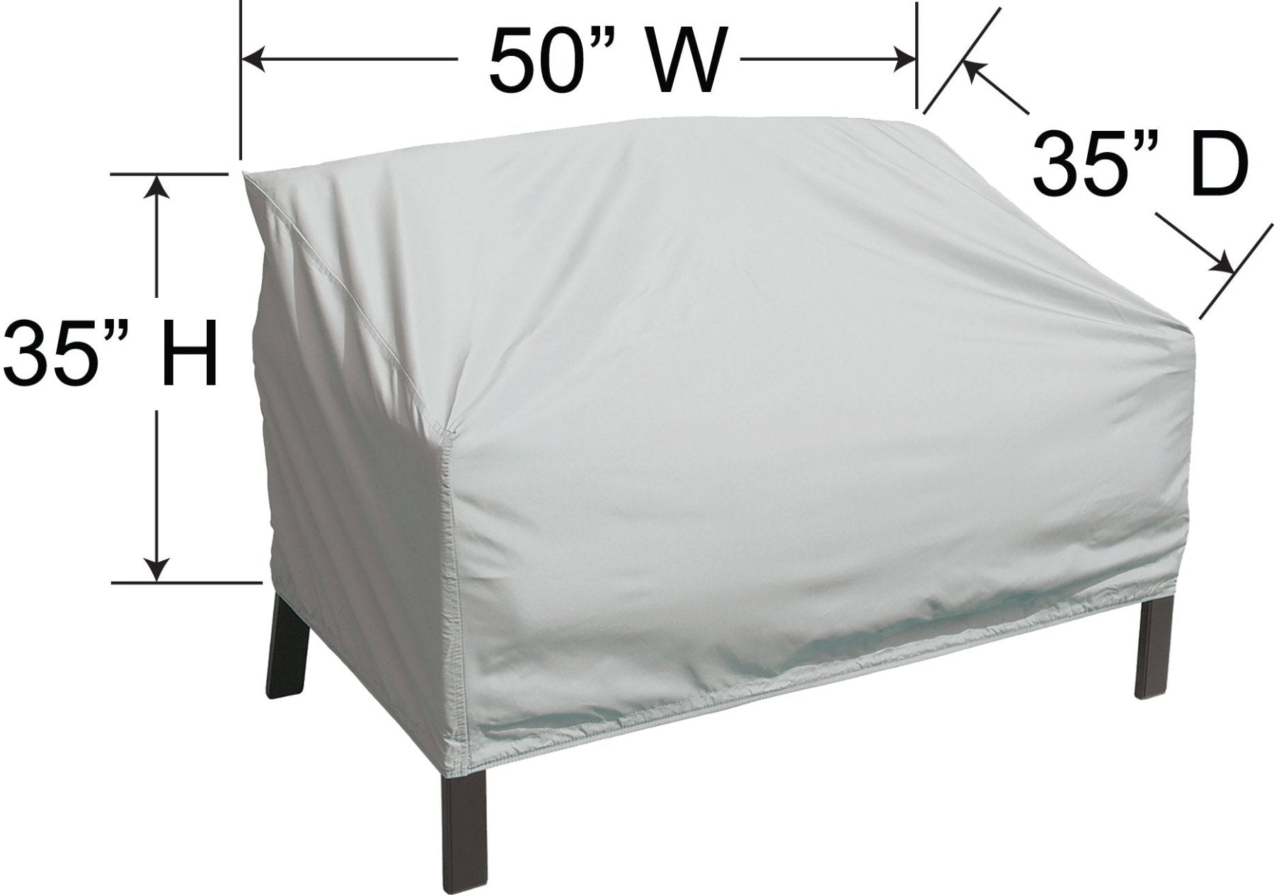 Treasure Garden Loveseat Cover - Waterproof & Stretchable Furniture Protector for Indoor/Outdoor Use - Perfect for Sofas, Couches, and Chairs in Living Room, Patio, or Garden