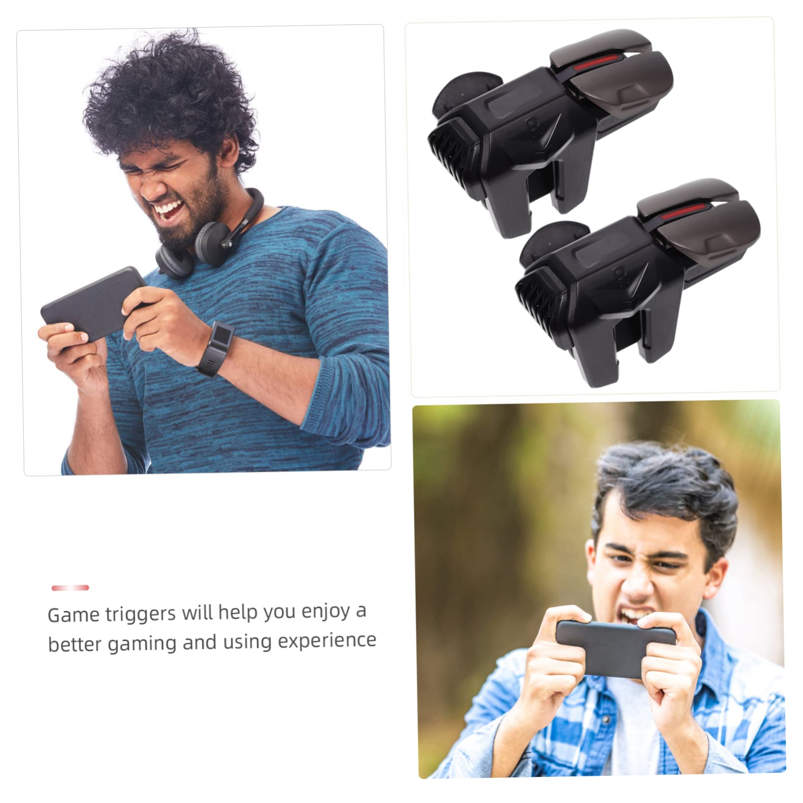 1 Pair Lightweight Game Controller Triggers - Enhanced Grip & Precision for Professional Gaming - Perfect for PS5, Xbox, PC Gaming & Esports Tournaments