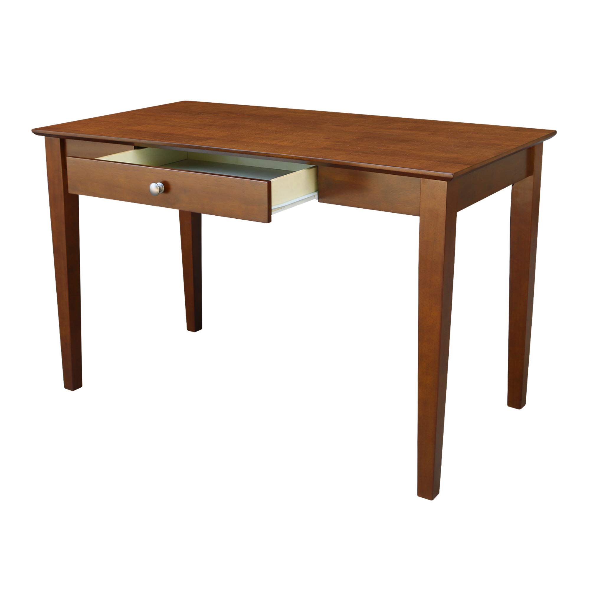 IC International Concepts Espresso Basic Size Desk and Chair Set with Drawer - Perfect for Home Office, Study Room, or Small Workspace