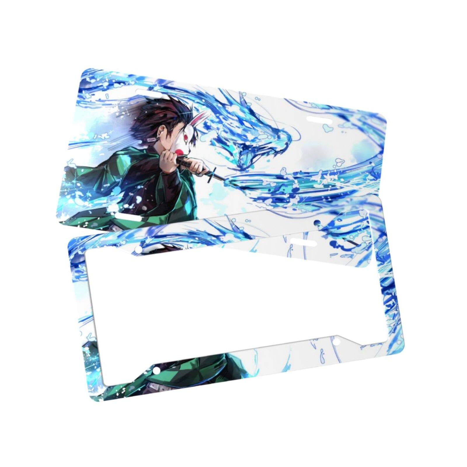 Anime License Plate with Frame Set - Custom Car Tag for Men & Women - Perfect for JDM Enthusiasts & Anime Fans