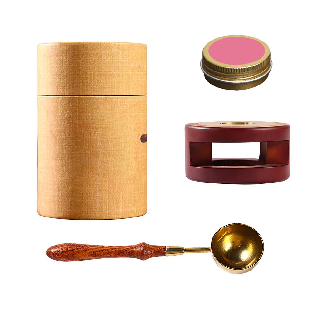 Premium Wax Seal Kit - Wax Warmer, Melting Spoon & Tools for DIY Wax Sealing Stamps | Perfect for Wedding Invitations, Gift Wrapping & Vintage Letter Sealing
