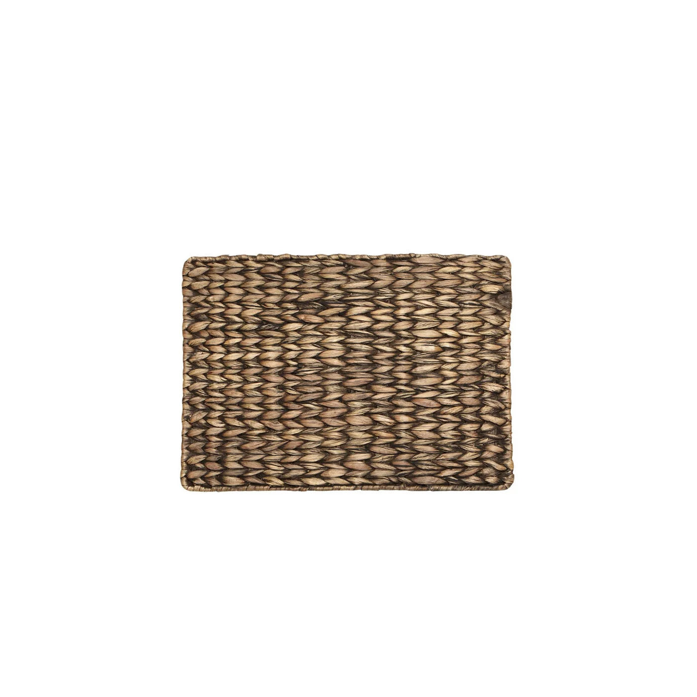 Natural Woven Hyacinth Palma Black Rectangle Placemats - Set of 24 - Eco-Friendly Table Decor for Dining Room, Kitchen, or Outdoor Picnic