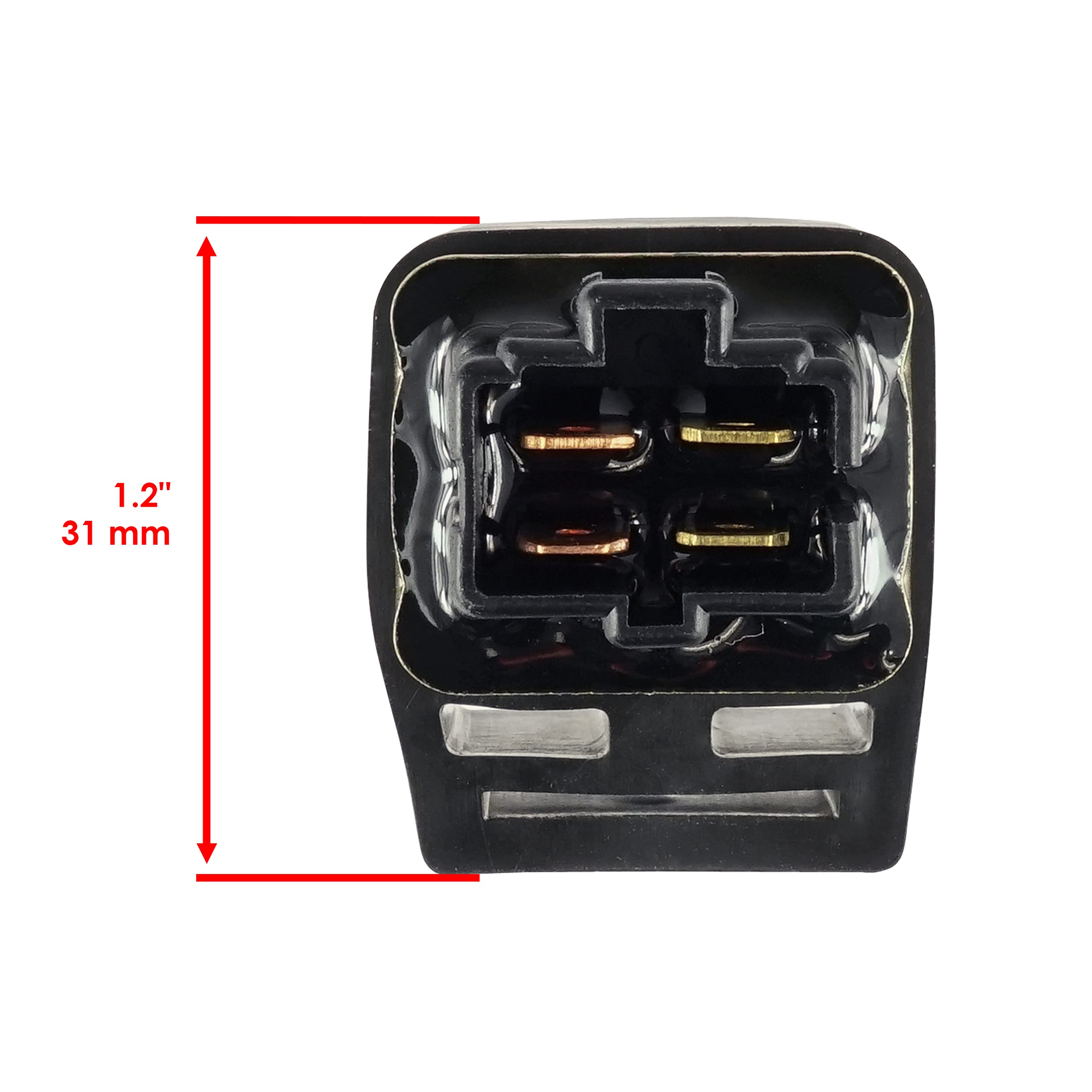 Caltric Starter Relay Solenoid Switch for Polaris Scrambler 90 & 90X (2001-2003) - ATV Motorcycle Replacement Part for Off-Road Adventures & Trail Riding