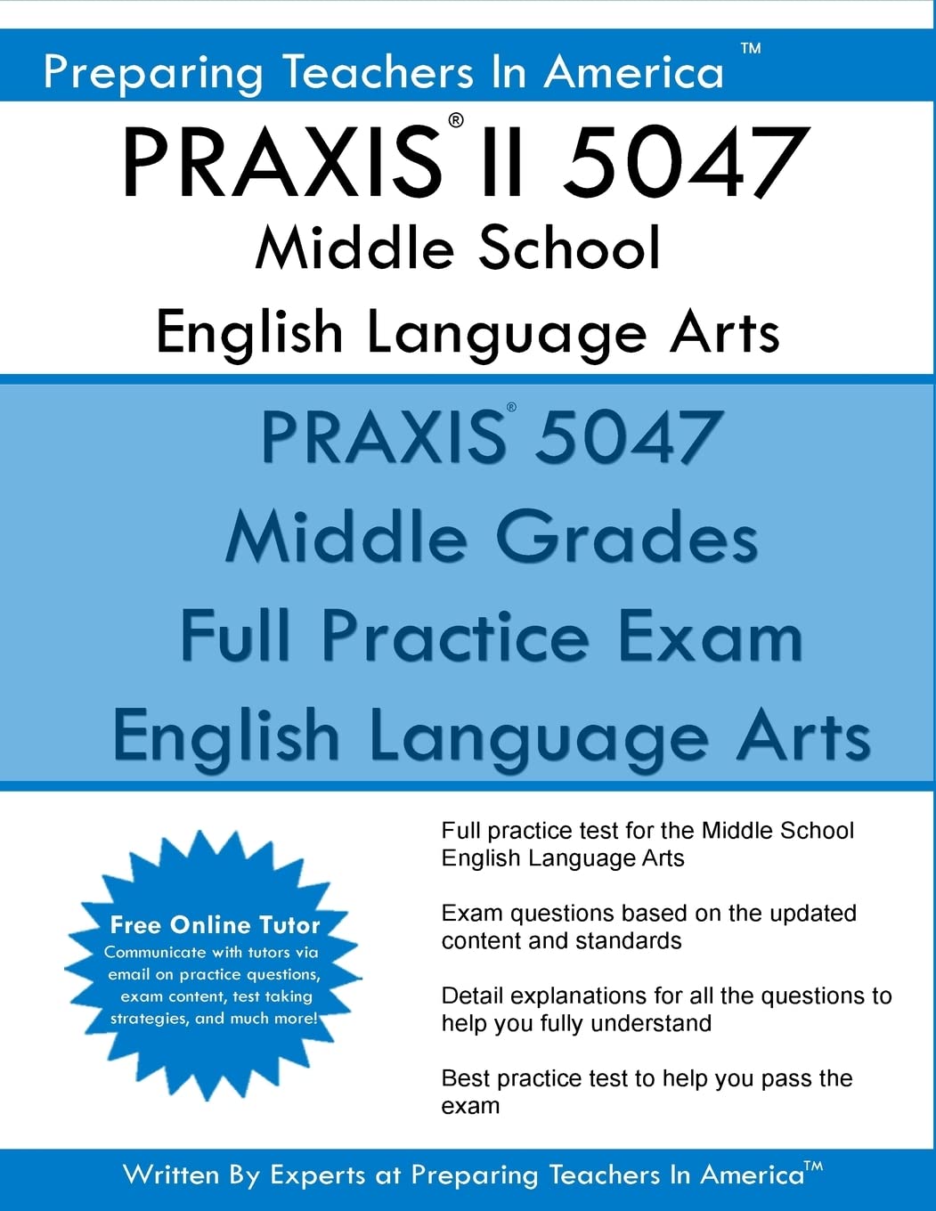 **PRAXIS II 5047 Middle School English Language Arts Study Guide - Exam Prep for PRAXIS II English 5047 Test | Perfect for Teachers & Educators**    *(Use Case: Ideal for aspiring middle school English teachers preparing for the PRAXIS II 5047 certification exam.)*