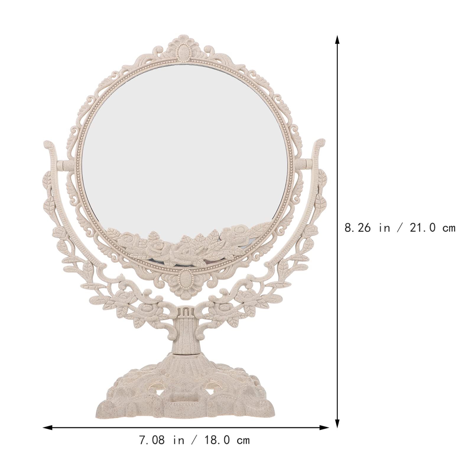 1PC Portable Travel Makeup Mirror with Stand - Vanity Decor for Dressing Table, Desk & Travel | Lightweight, Compact & Magnifying Beauty Mirror for Home, Office & On-the-Go Makeup Application