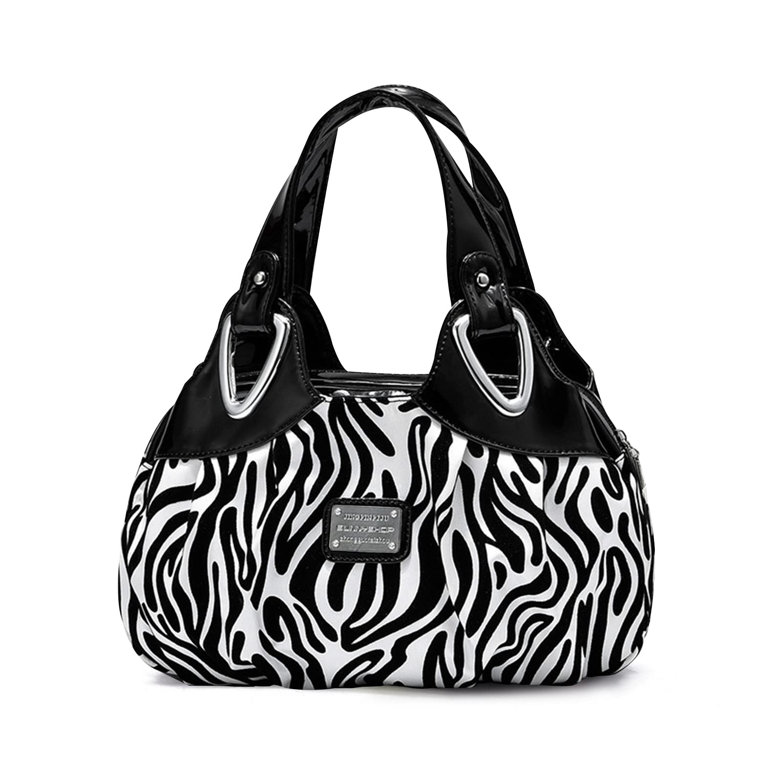 Elegant PU Leather Handbags for Women - Large Capacity Floral Top Handle Ladies Bags by NICOLE & DORIS | Perfect for Work, Travel & Special Occasions